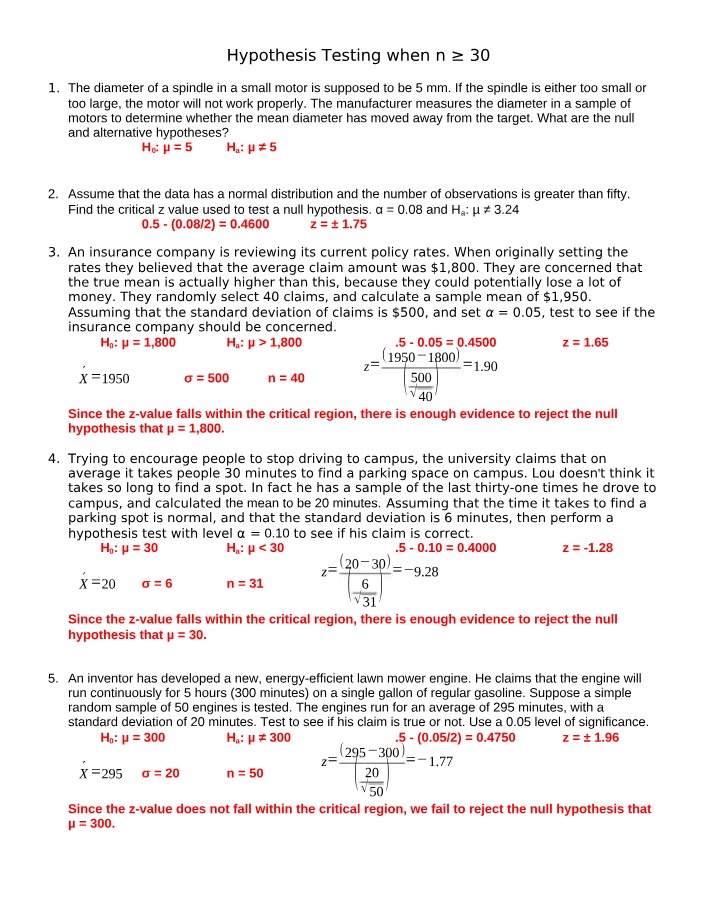 Testing of Hypotheses