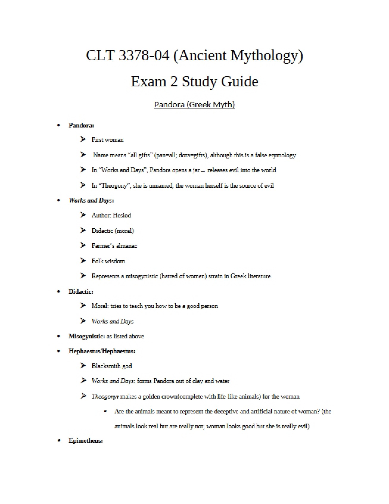 Preparation Guide for the Second Exam B