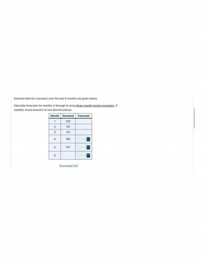 Exercises for Demand Forecasting