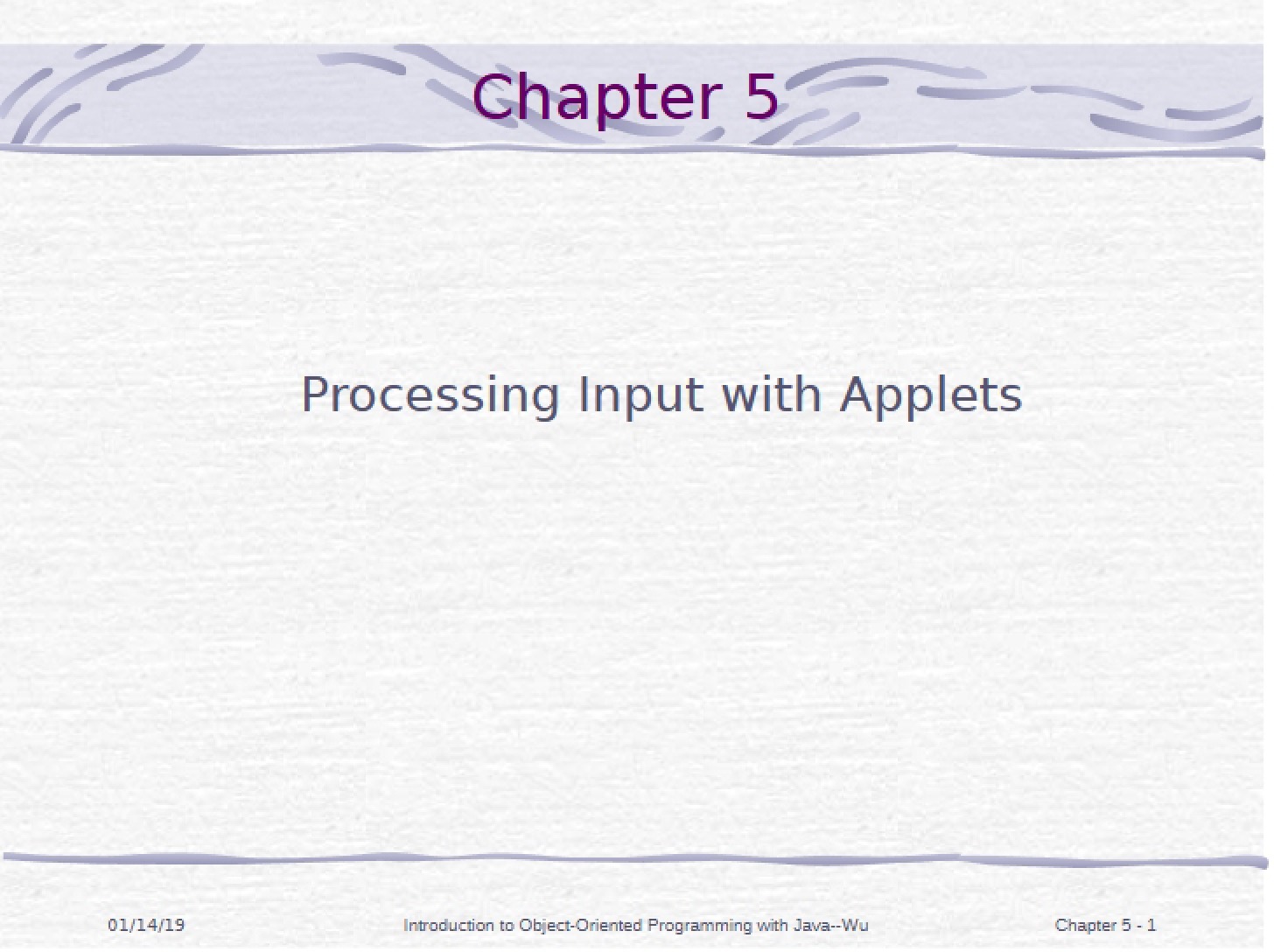 Class Presentation Slides