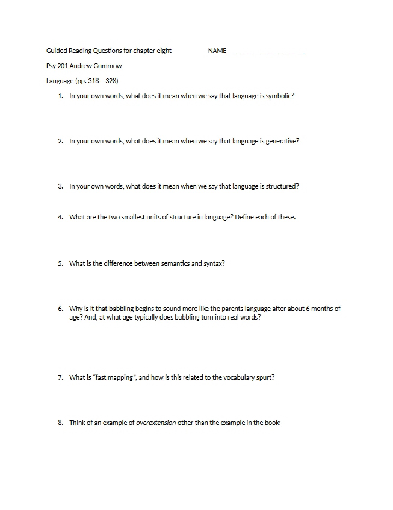 Linguistics and Language Processing