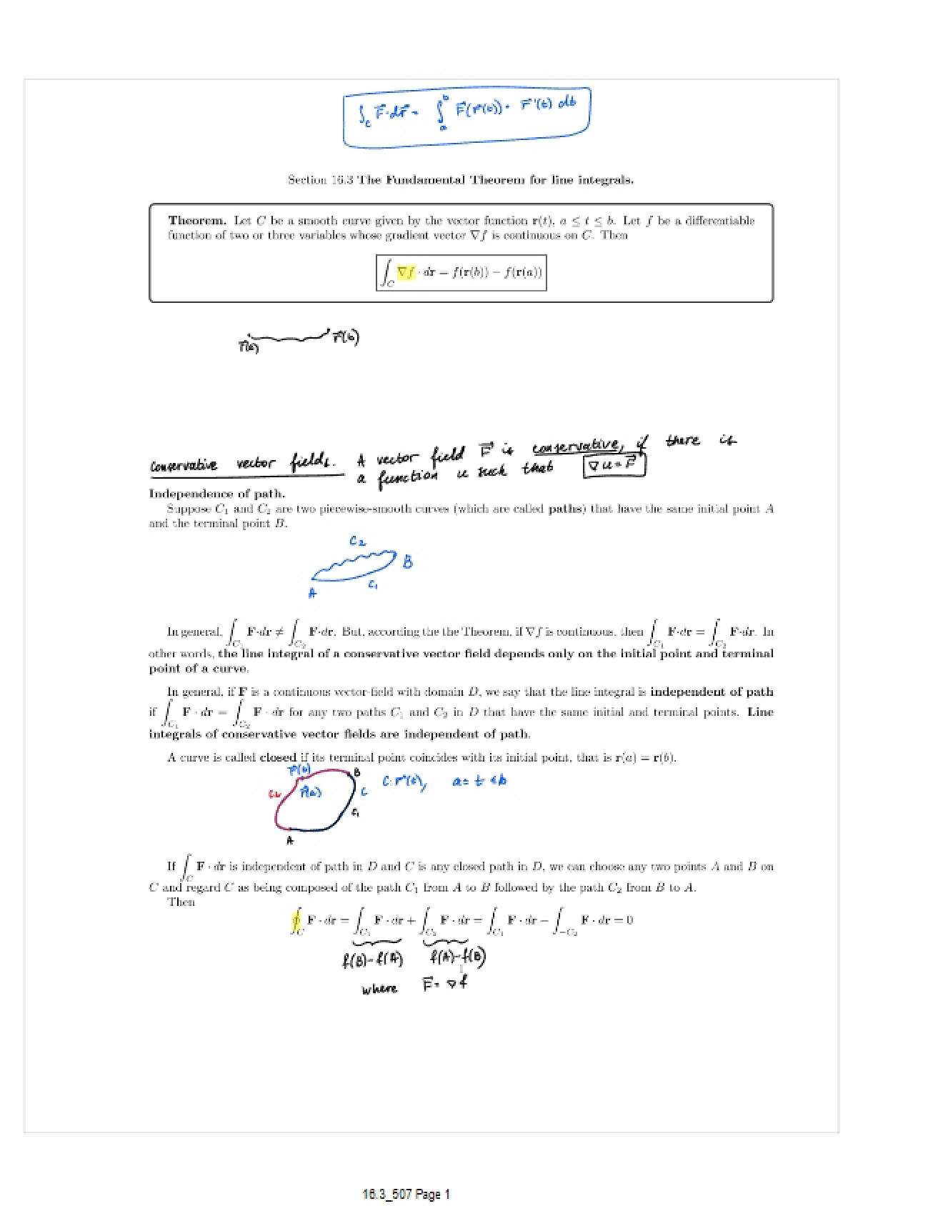 Introduction to Line Integrals