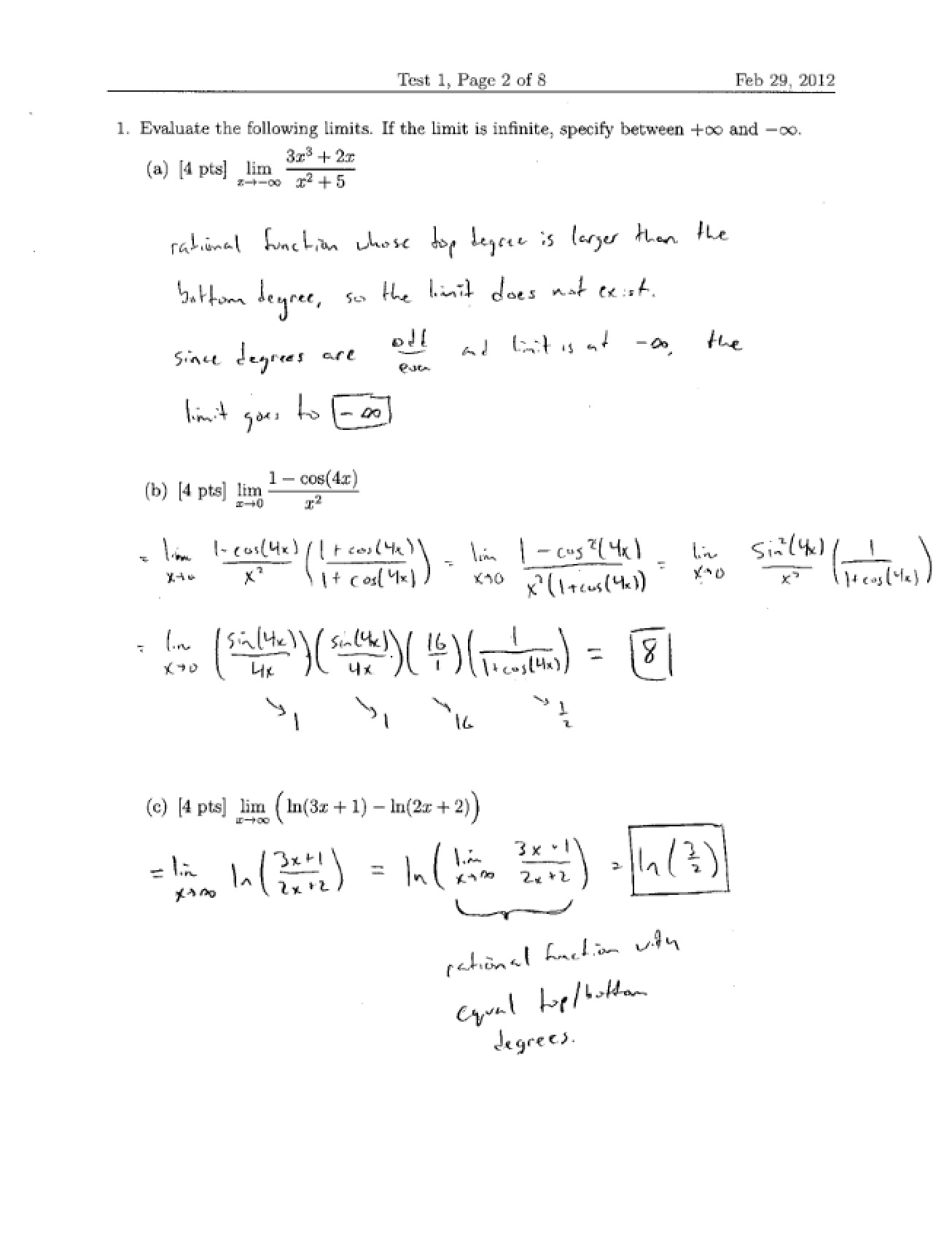 Solutions Spring 2012 Test 1