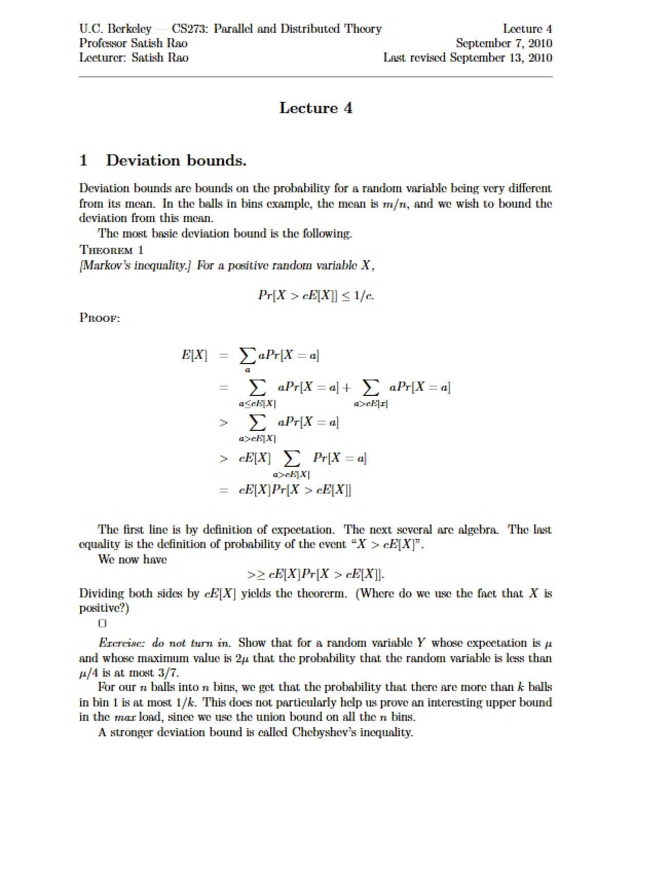 Notes on Parallel Computation