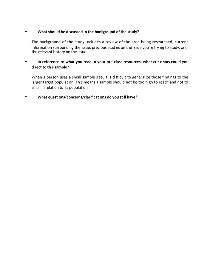 Importance of Background Studies in Research