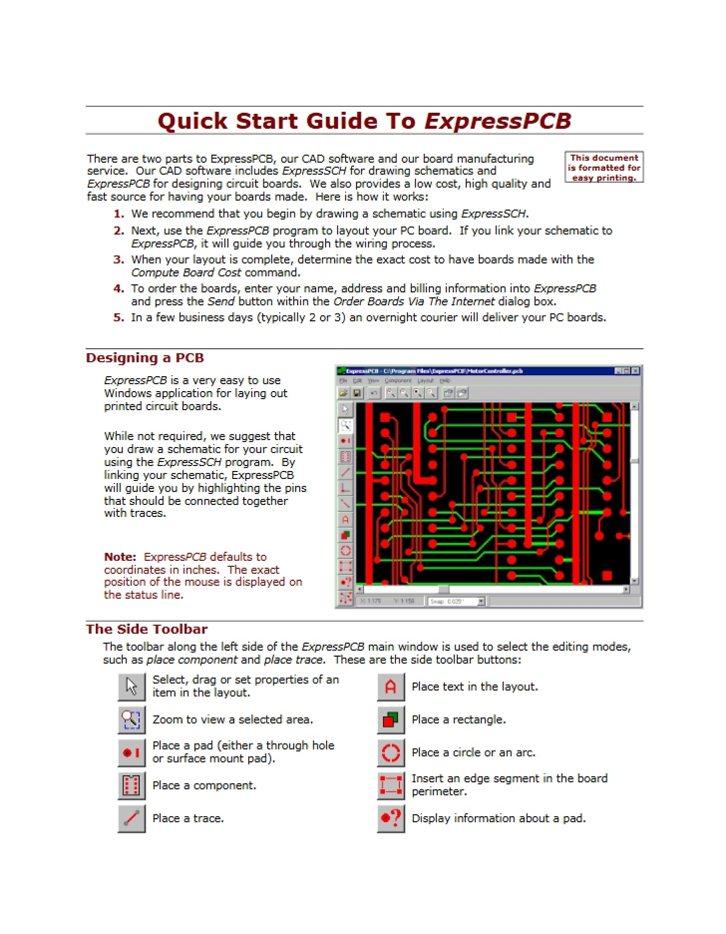 ExpressPCB Quick Start Guide
