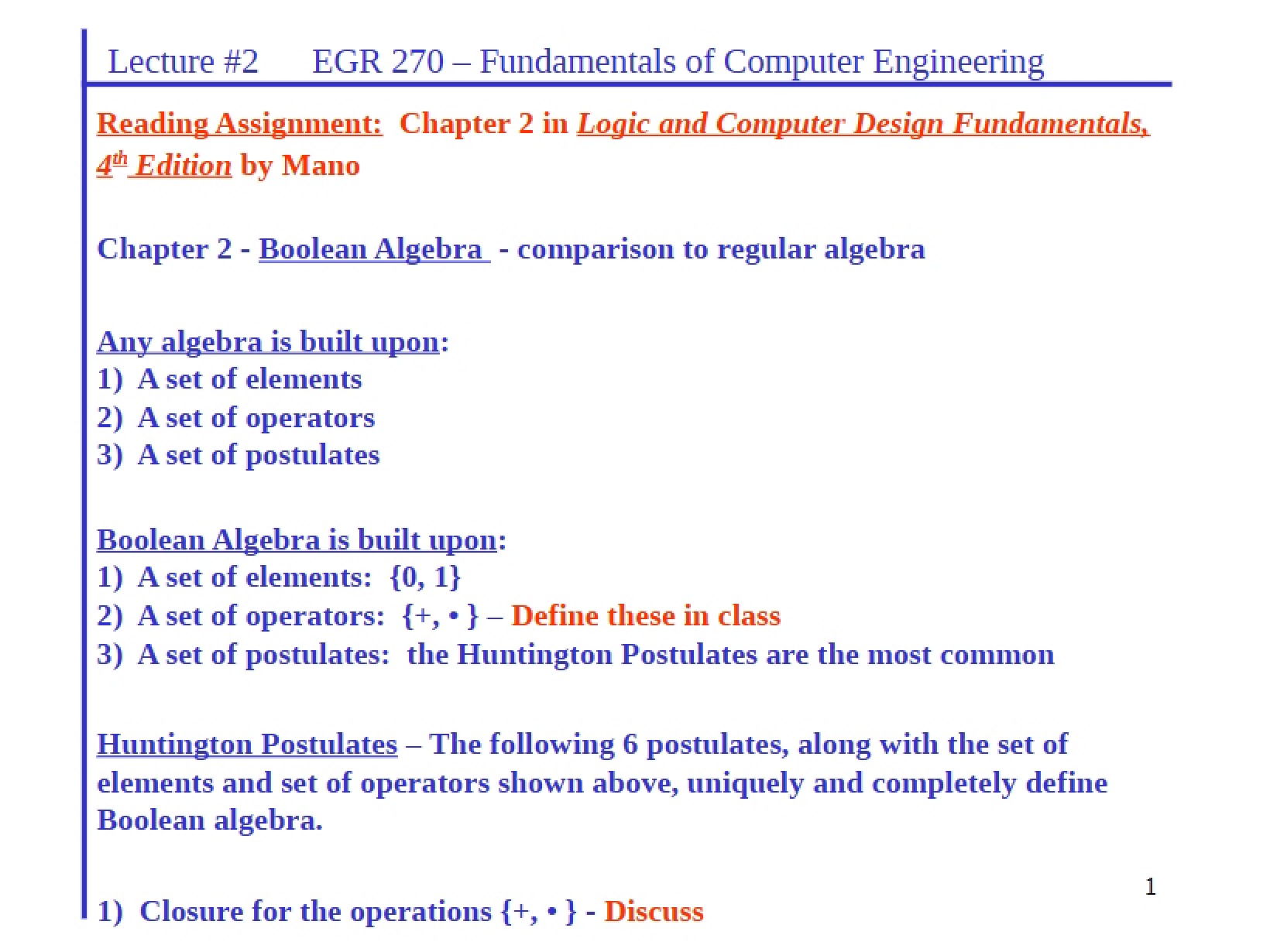 Algebra Boolean