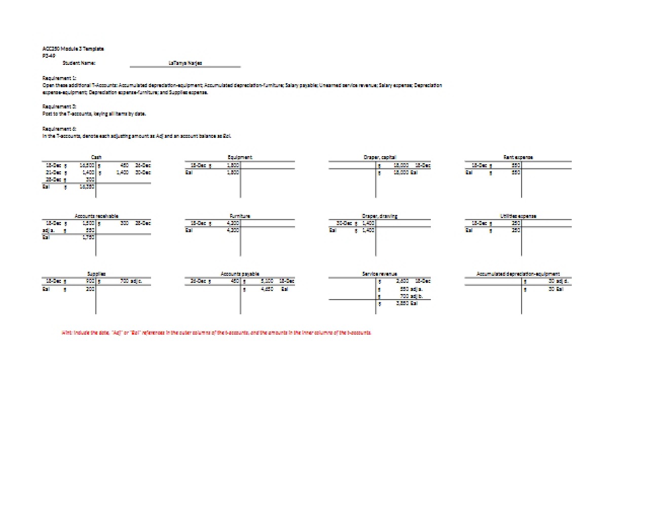 Template for Module 3