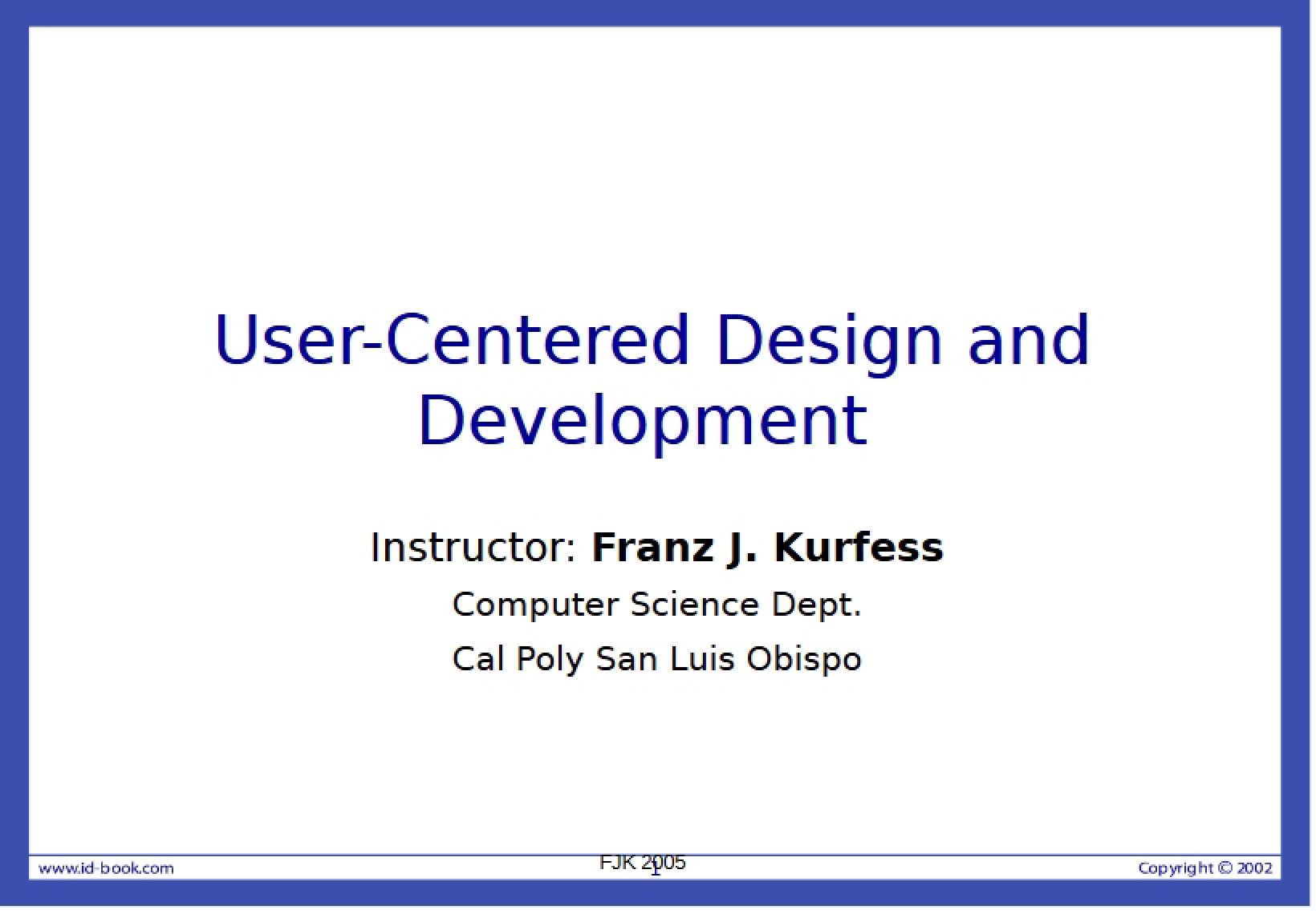 Lecture 06 - Interface Design
