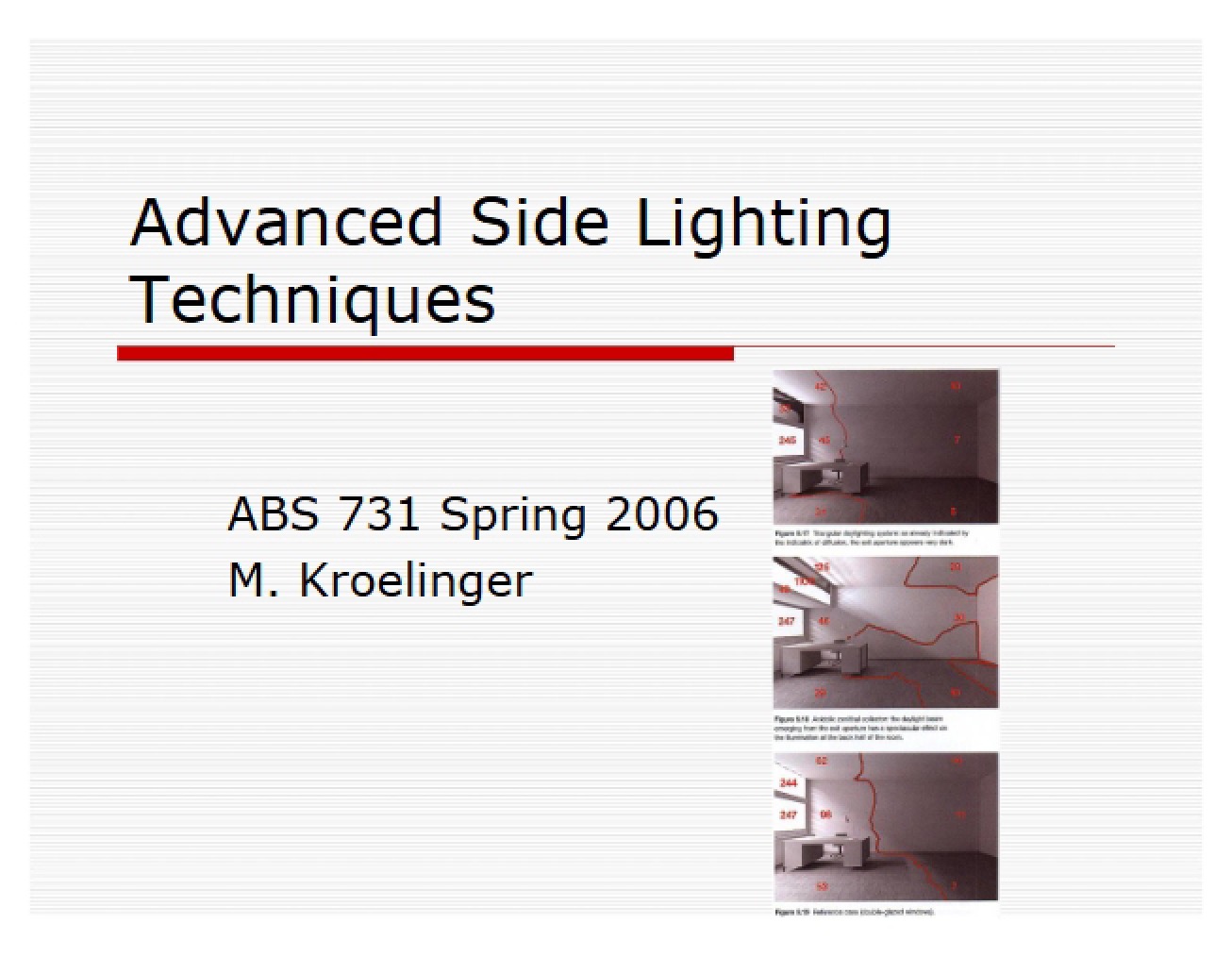 Techniques for Advanced Side Lighting
