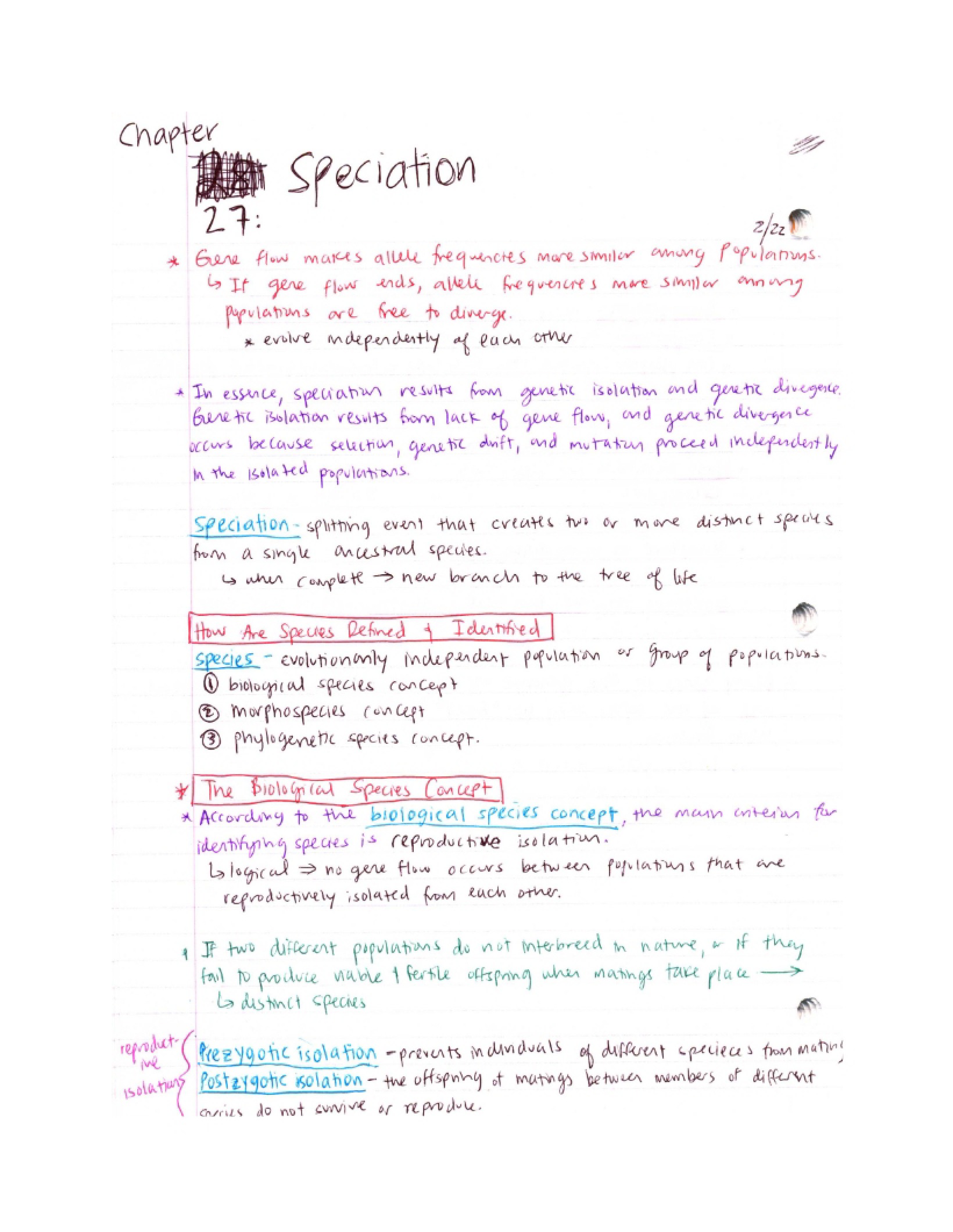Speciation Concepts