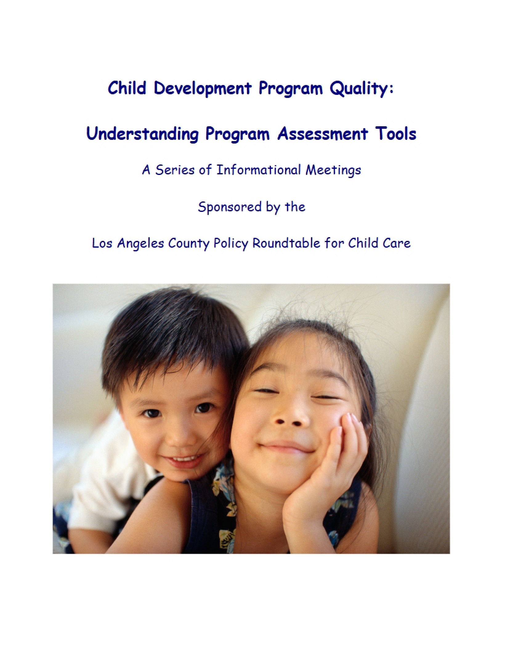 Quality of Child Development Programs