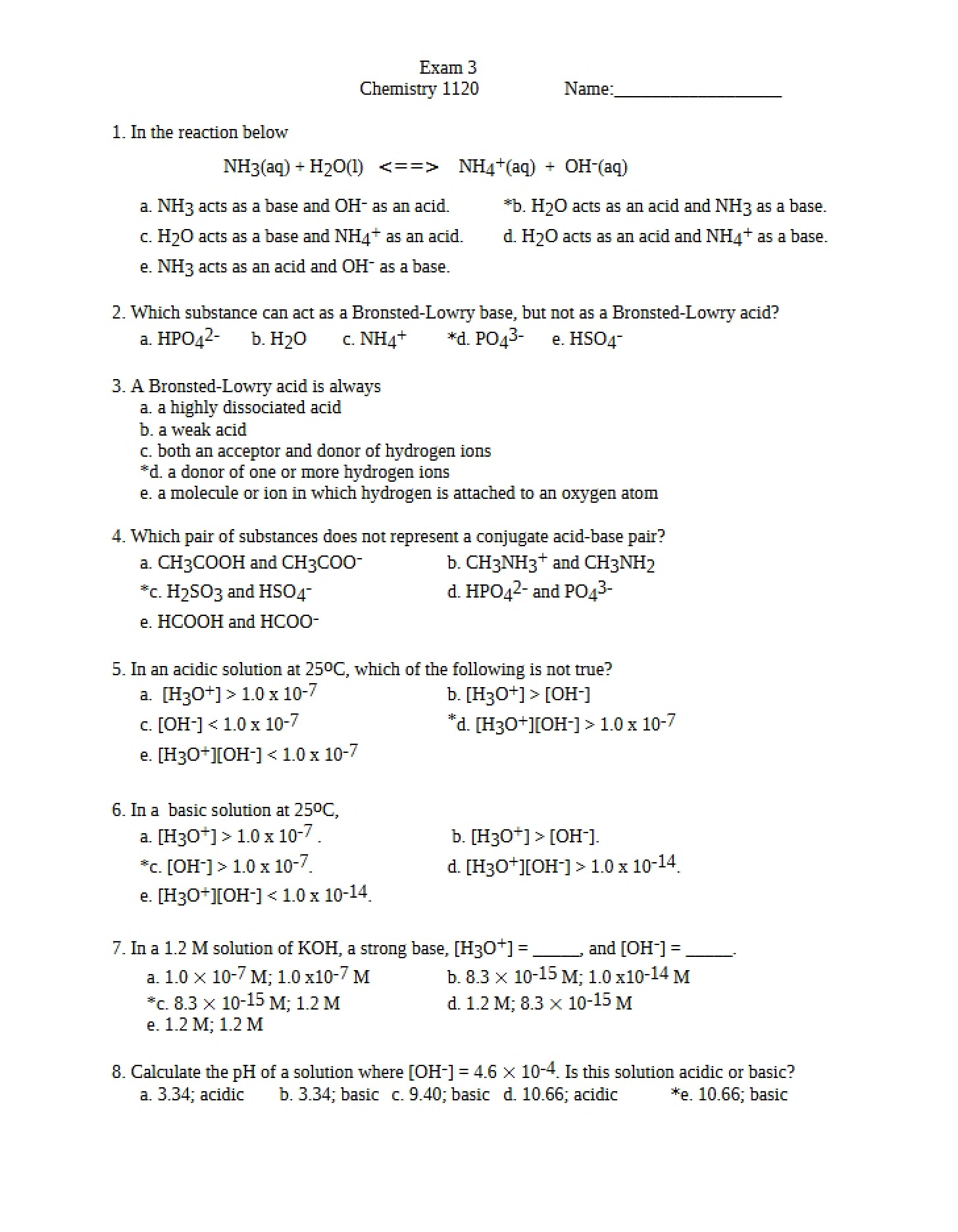 Third Examination