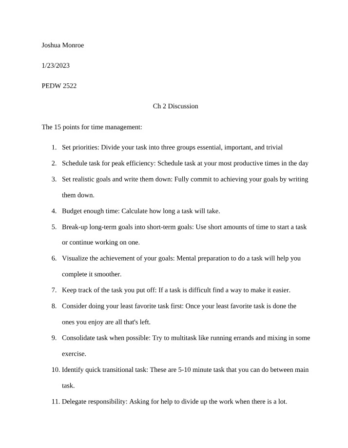Environmental Science Chapter 2 Discussion
