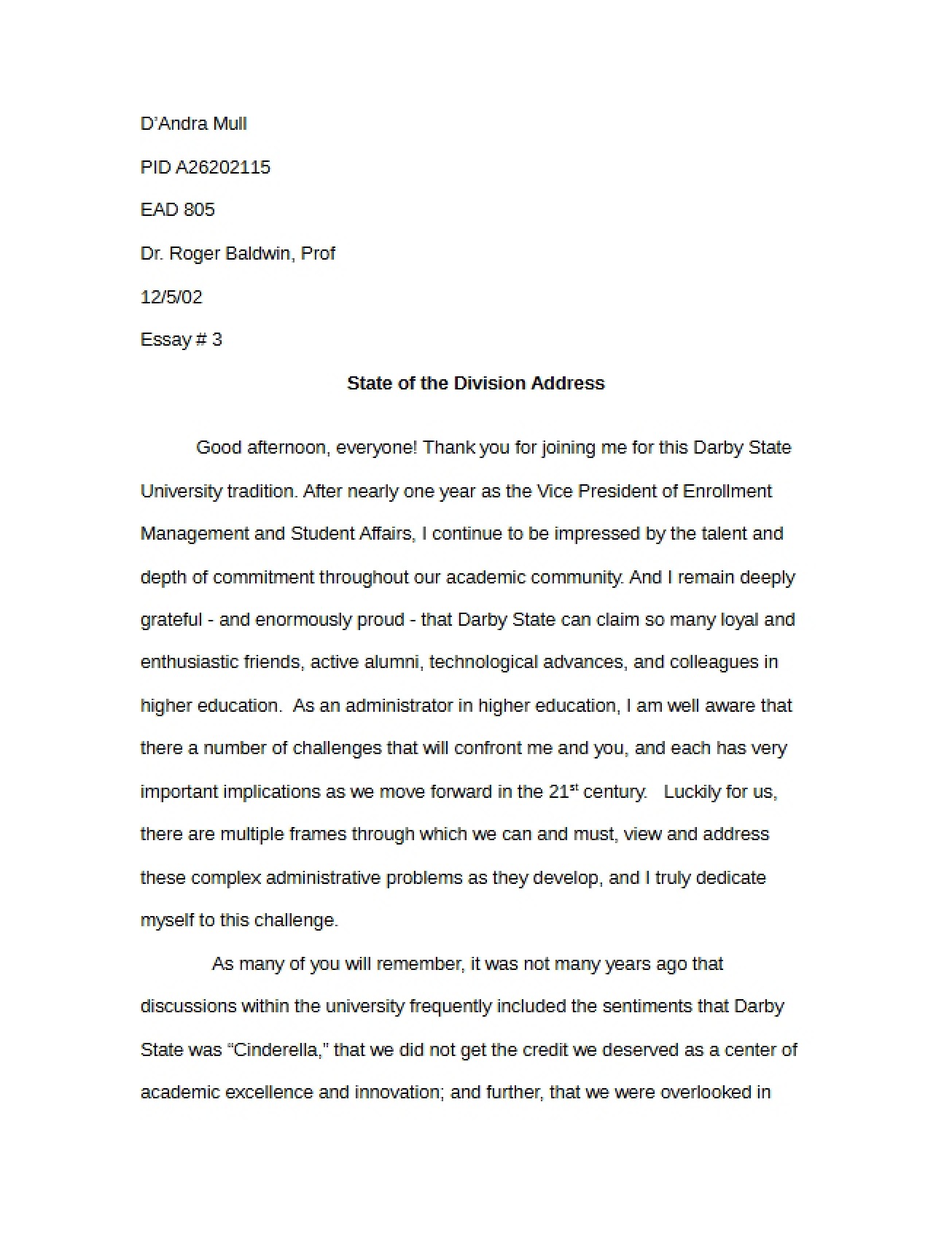 Higher Education Admin Notes