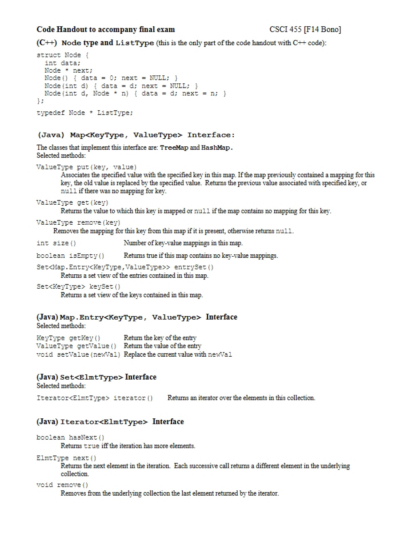 Handout containing Code (3)