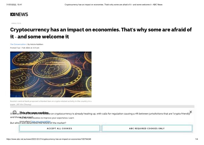 Economic Impact and Future Analysis of Cryptocurrency