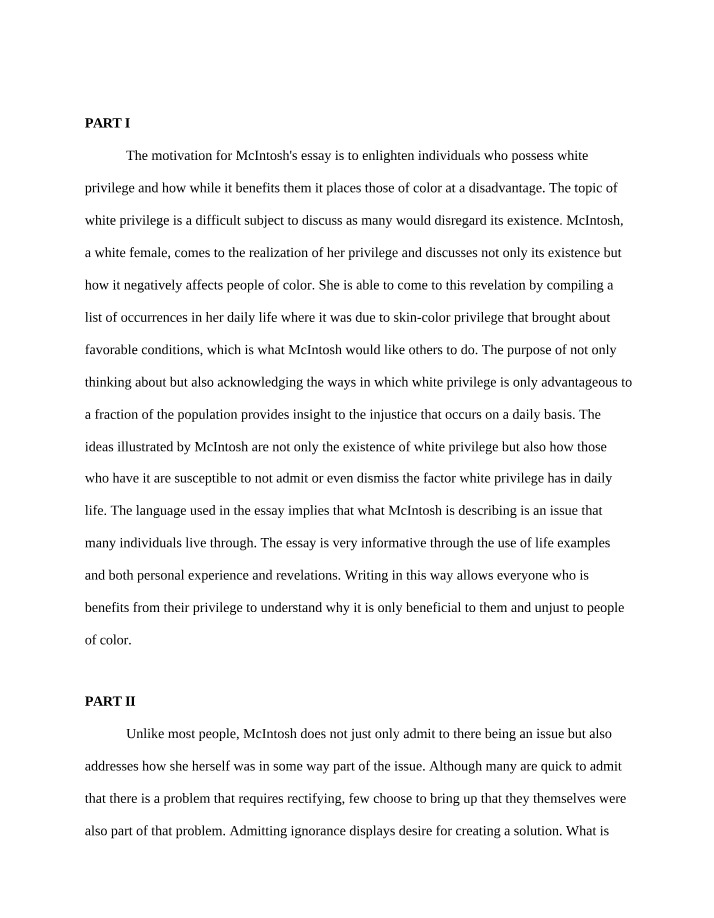 White Privilege and Its Impact on People