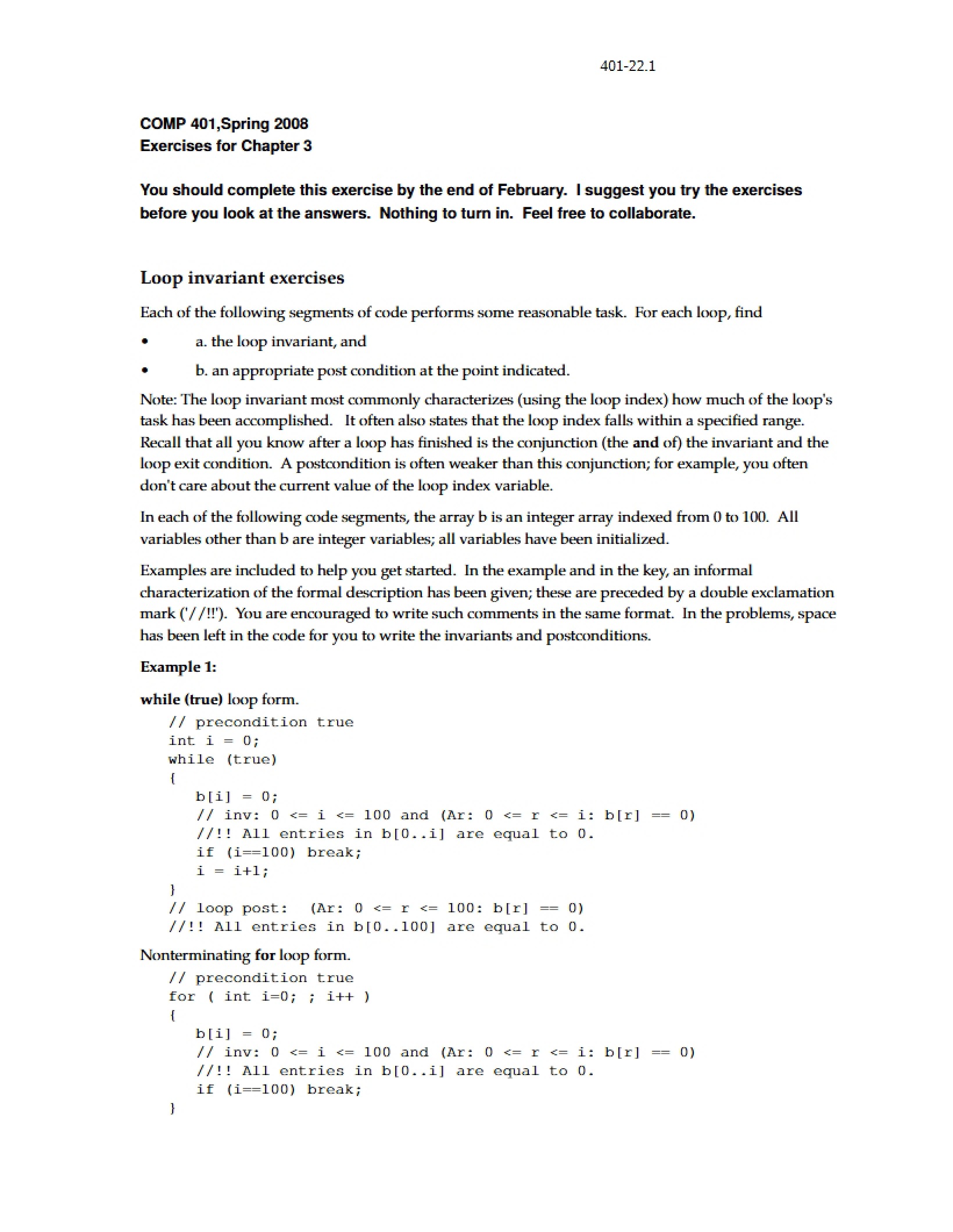 Chapter 3 Exercises