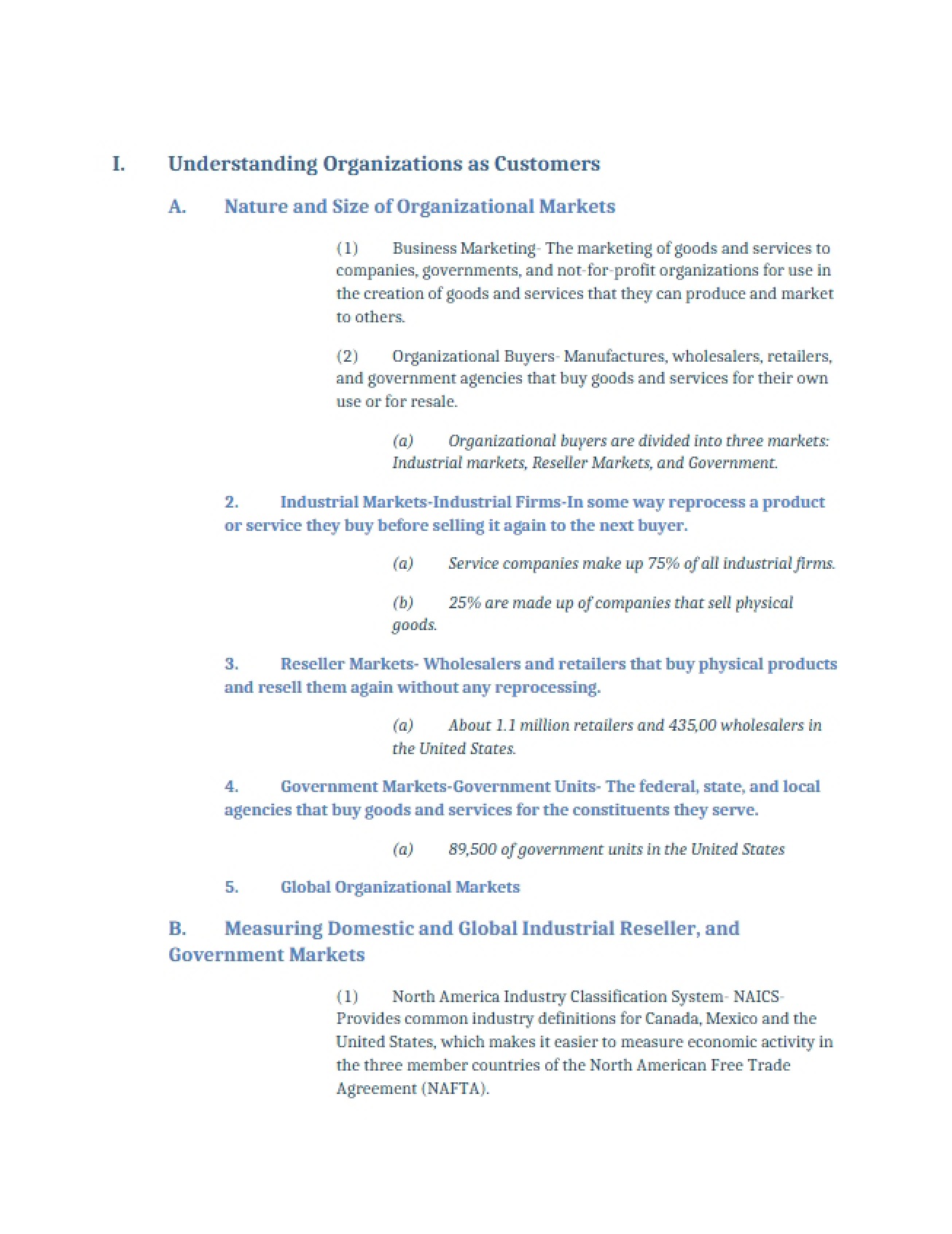 Organizations as Customers