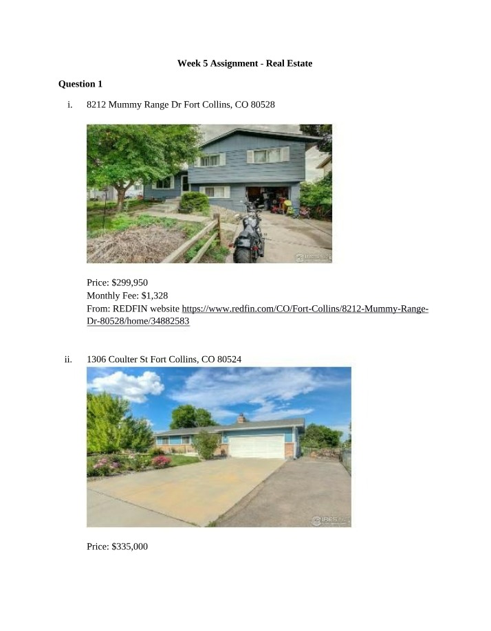 Fort Collins Real Estate Prices - 3 Affordable Homes