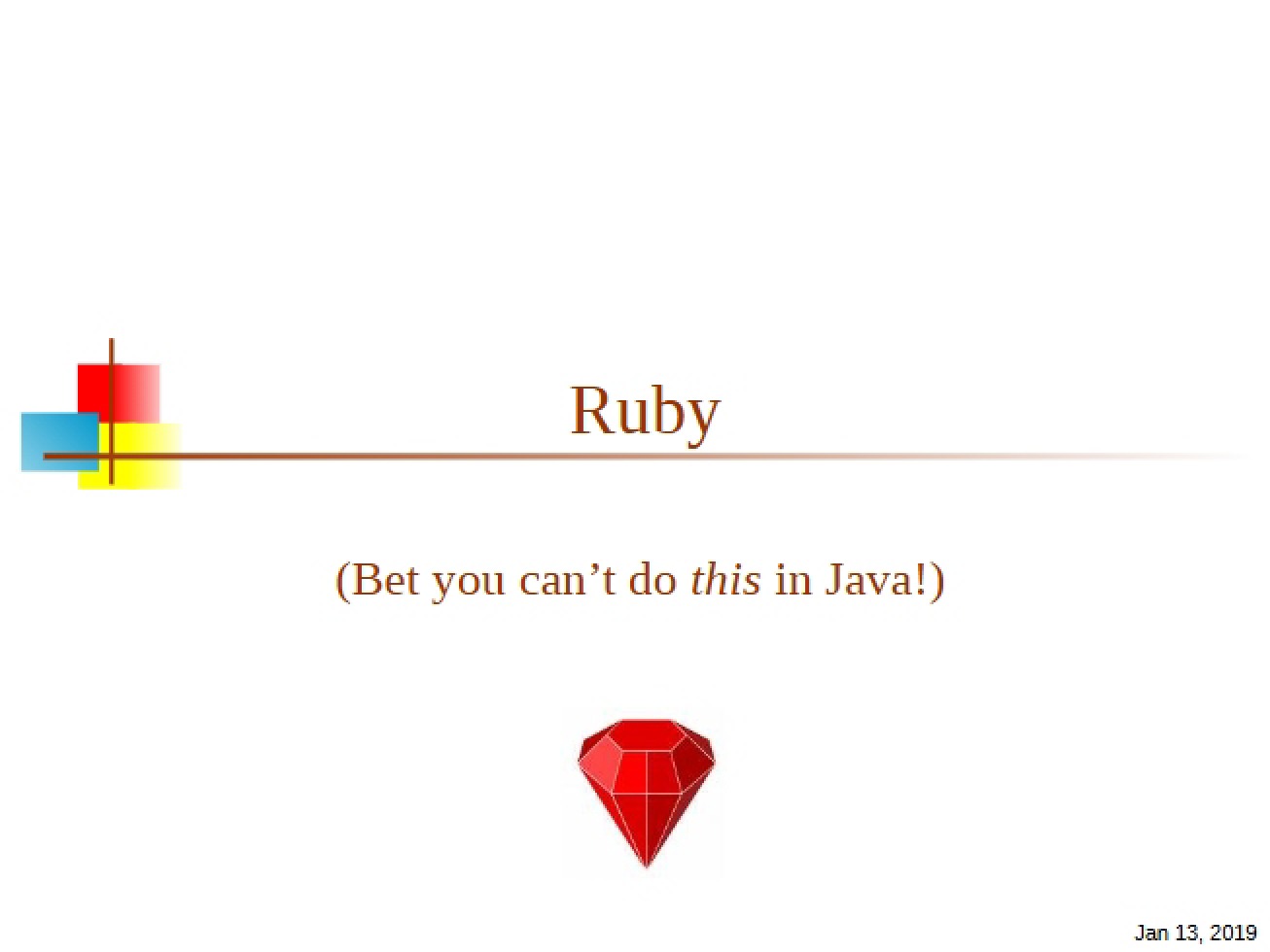 Ruby Language