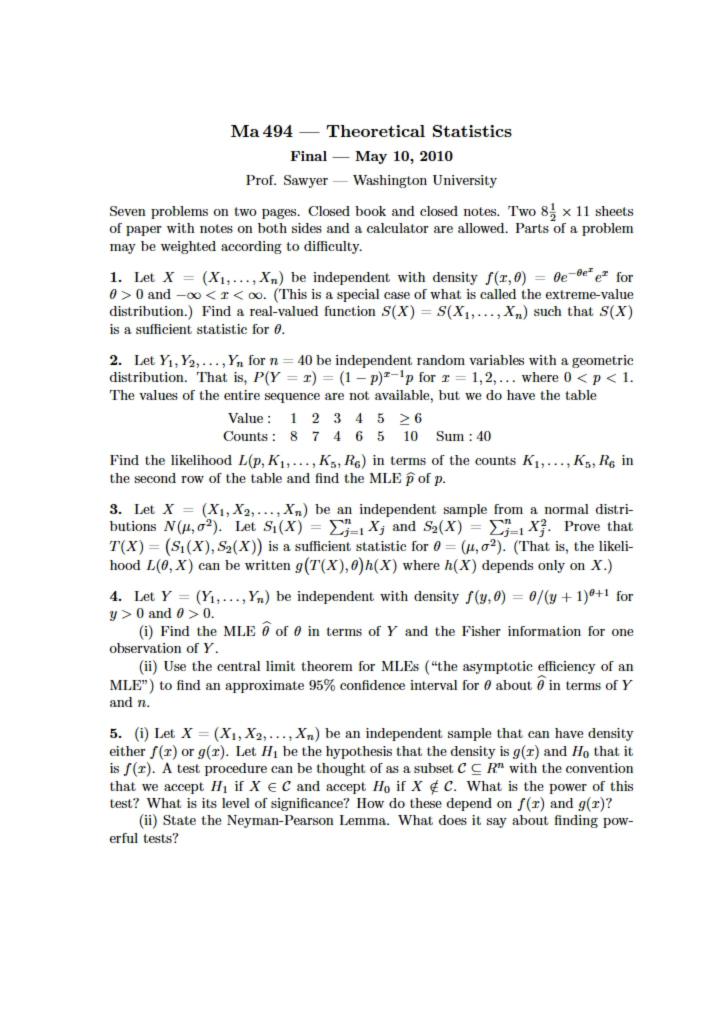 Final Examination