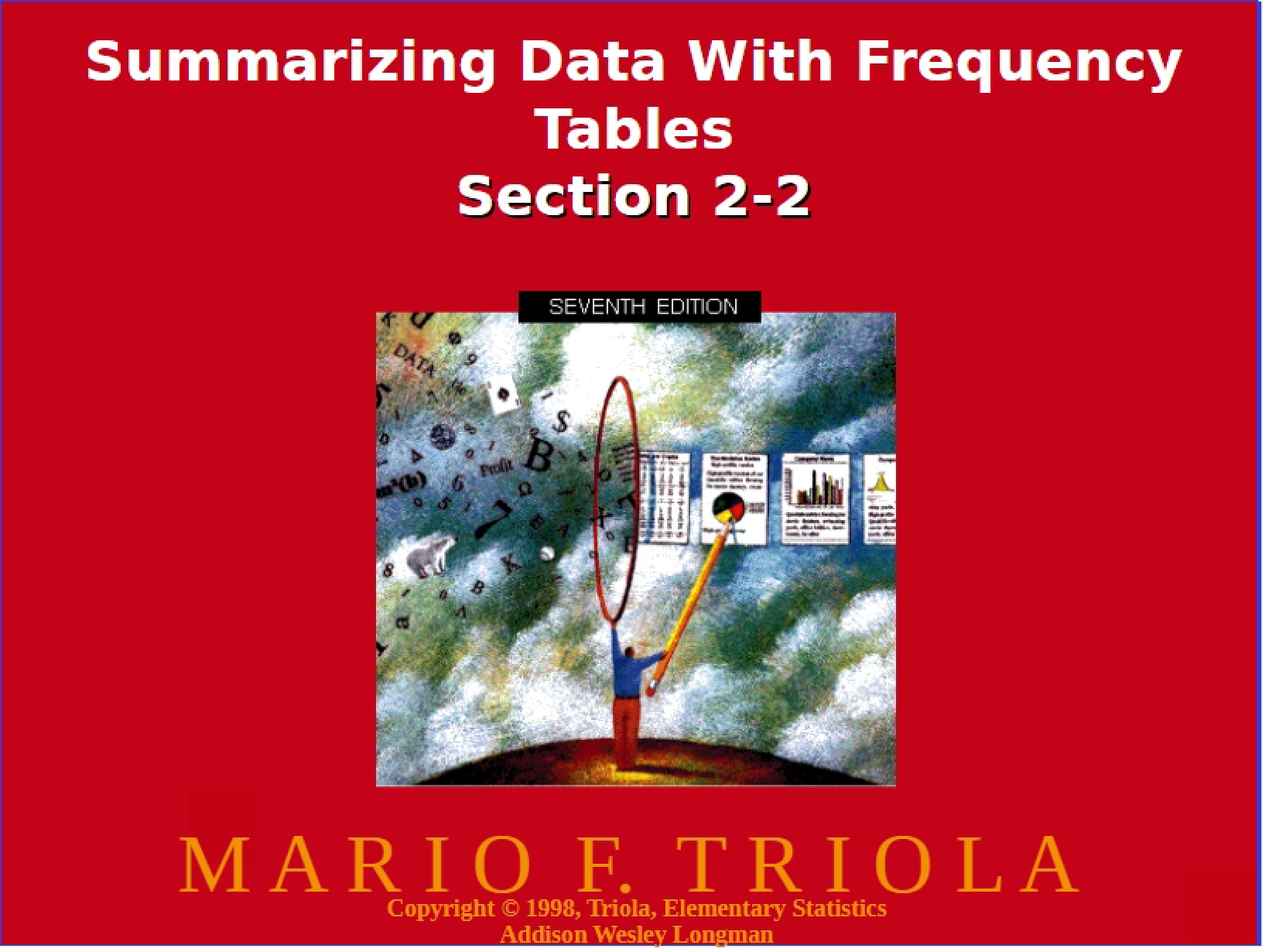 Frequency Tables for Data Summarization