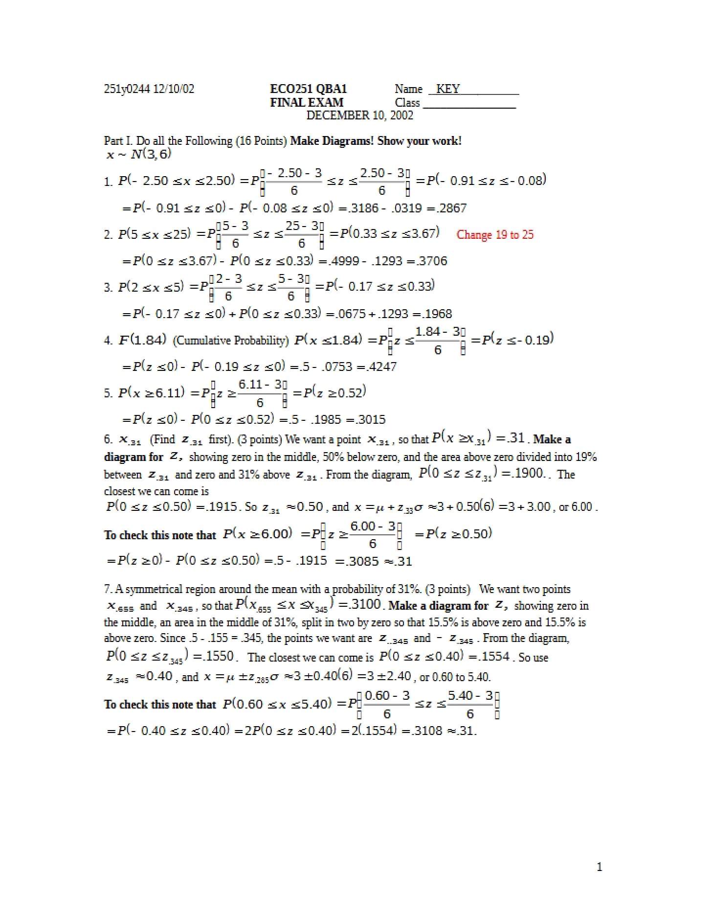 Final Test (ECO 251)