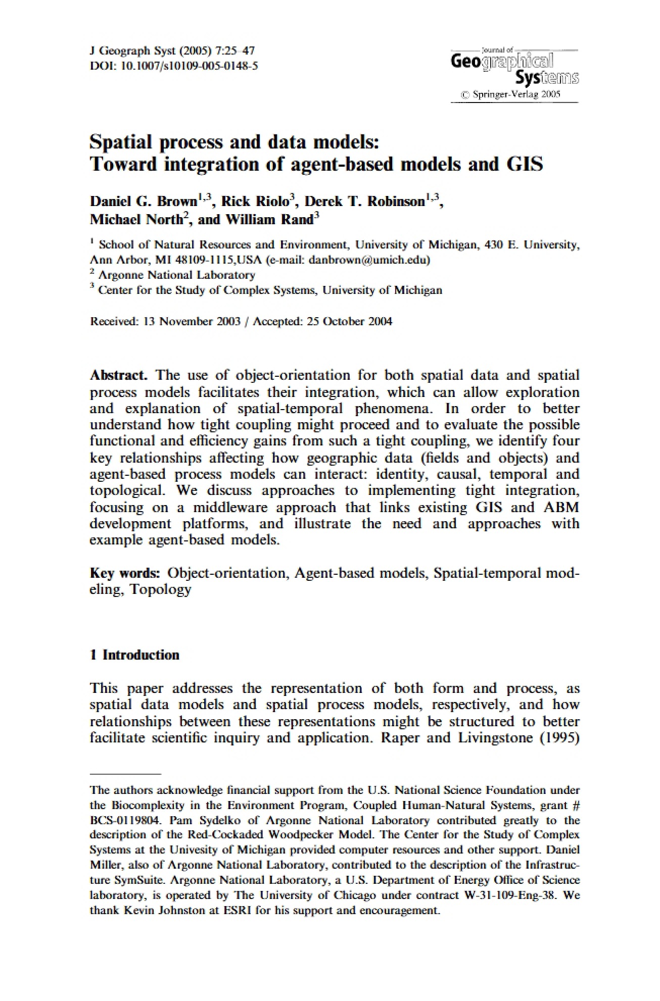 Spatial Process and Data Models - GEOG 4203