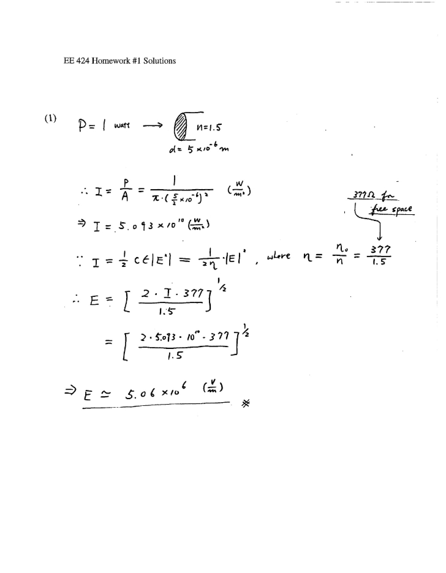 Solved Homework 01 for EE424