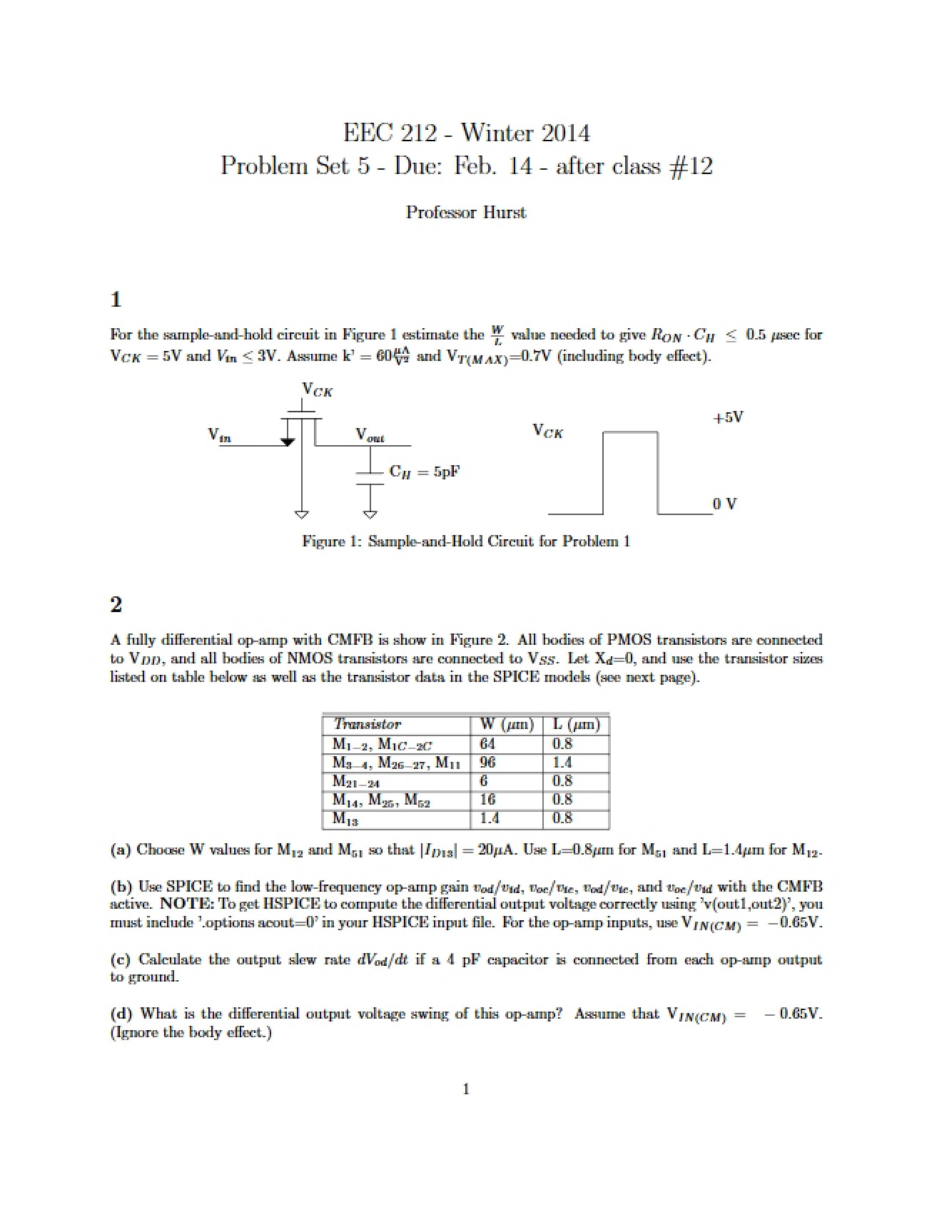 Problem Set 5