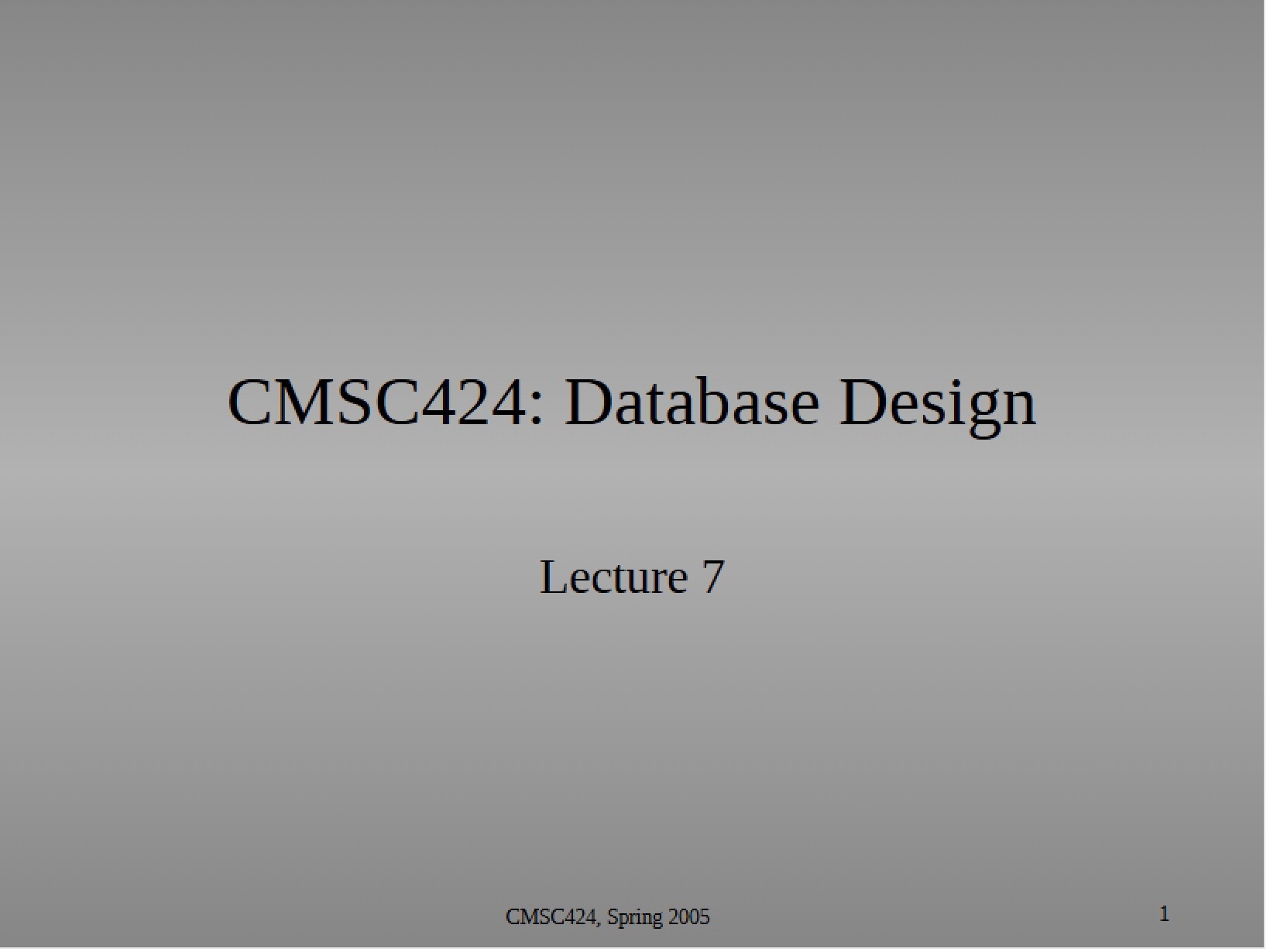 Designing Databases