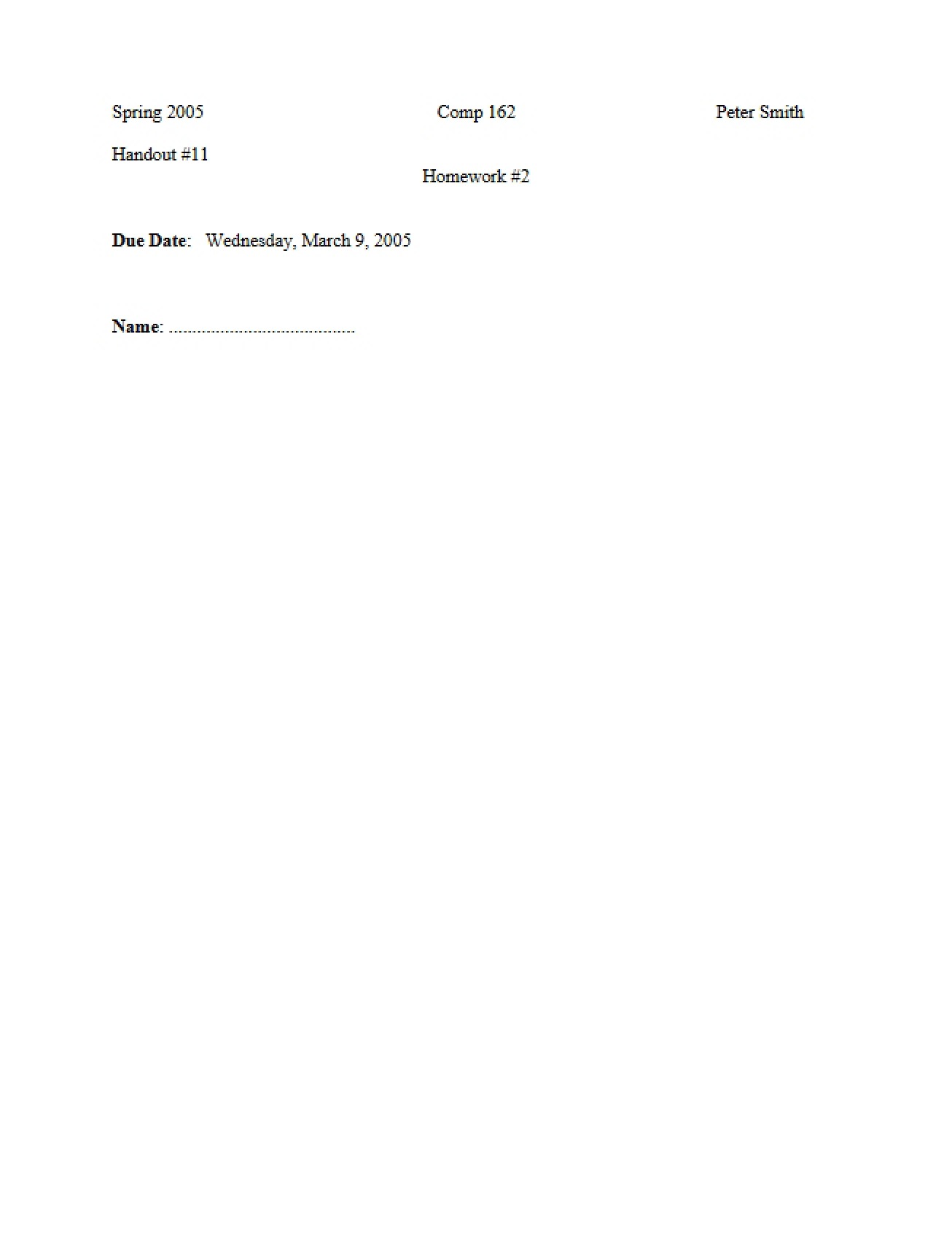 Assignment Two