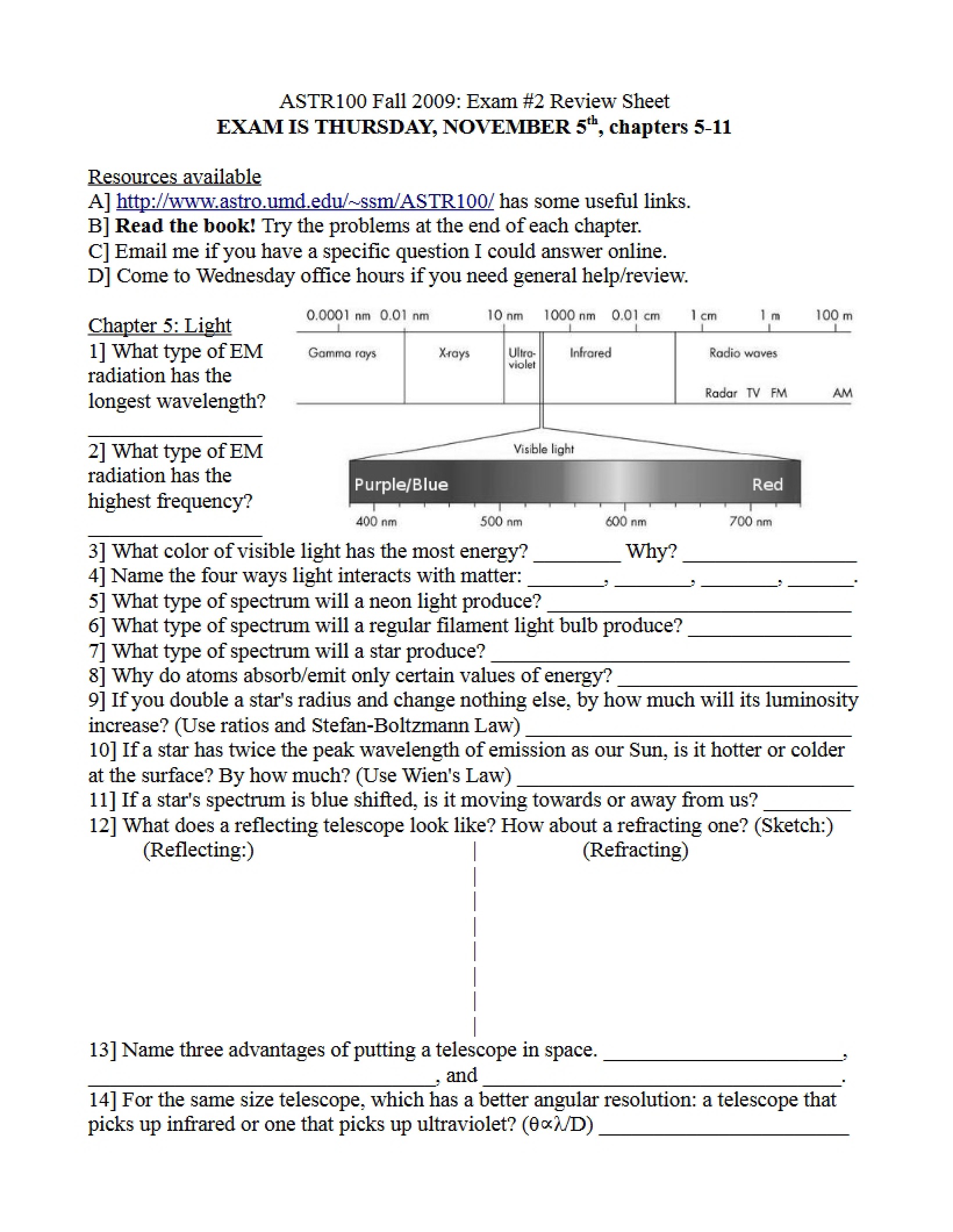 Exam 2 Review Document