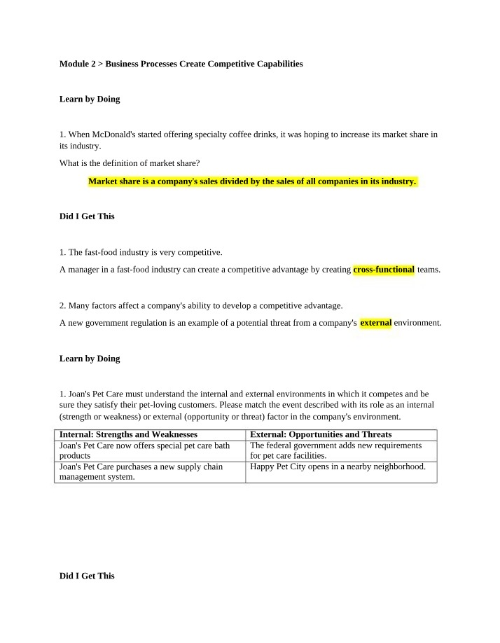 Module 2 - Learn by Doing