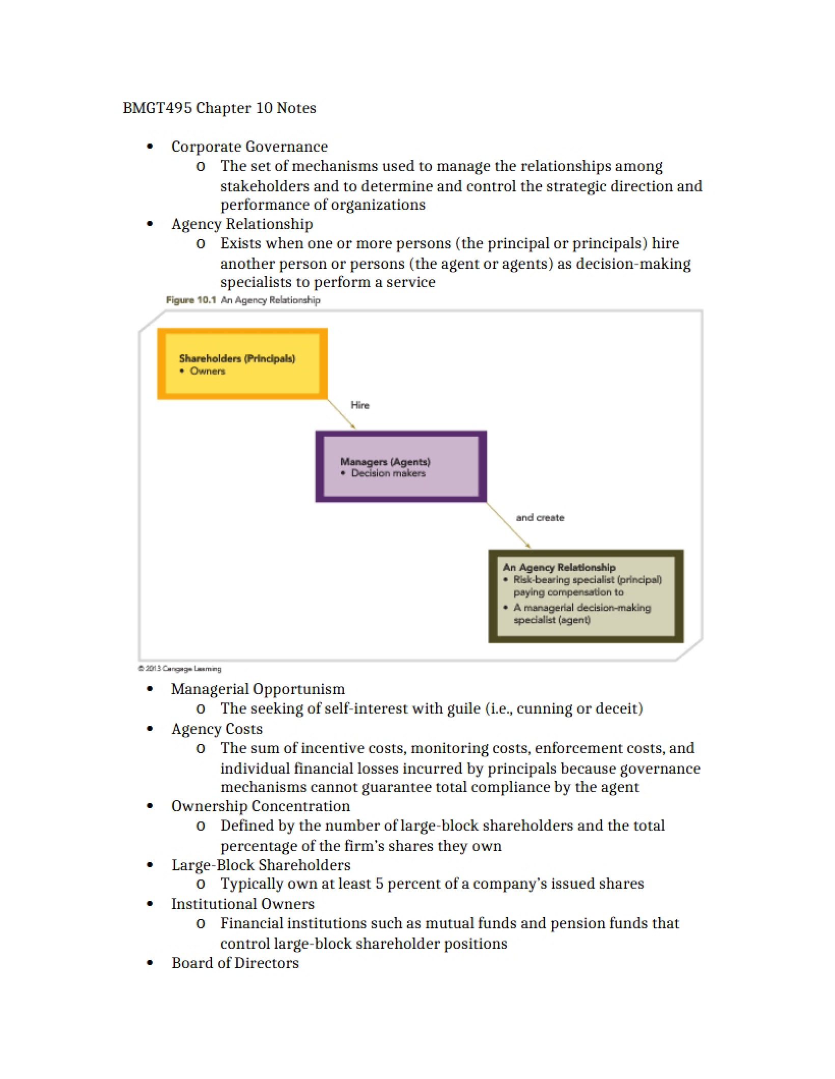 Notes on Chapter 10