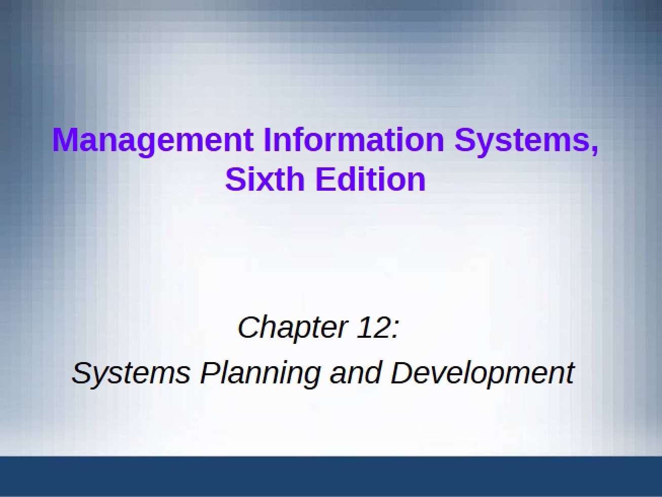 Presentation Slides Chapter 12