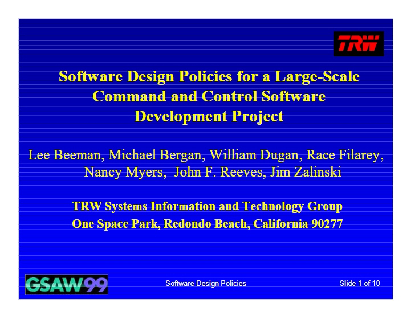 Reeves Document