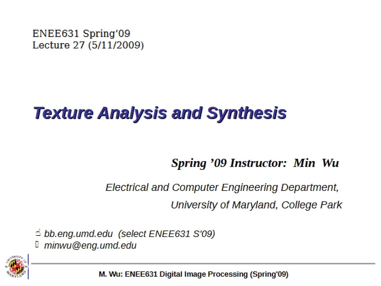 Synthesizing and Analyzing Textures