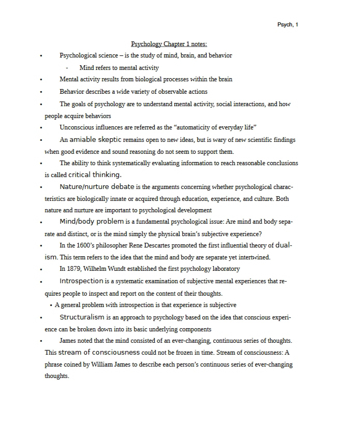 Notes from Reading