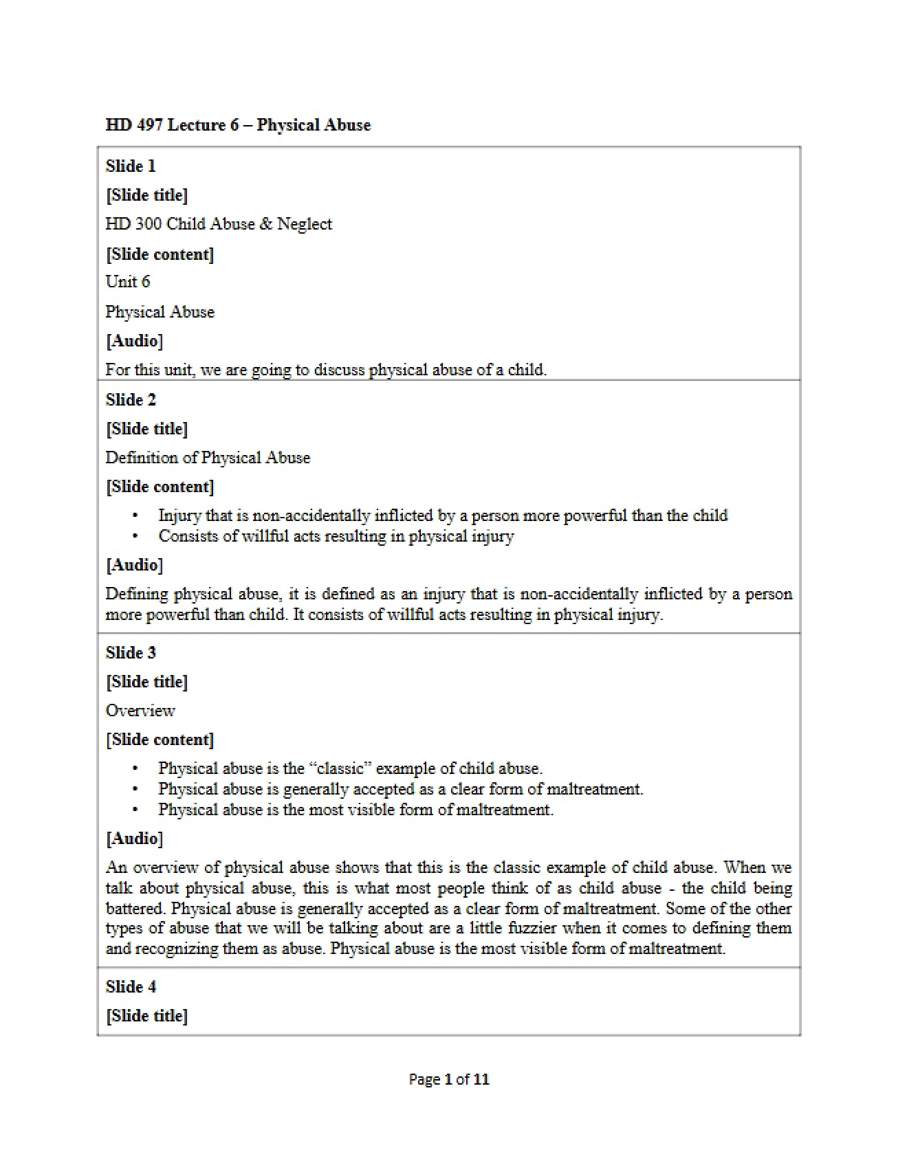 Lecture 6 Unit 1
