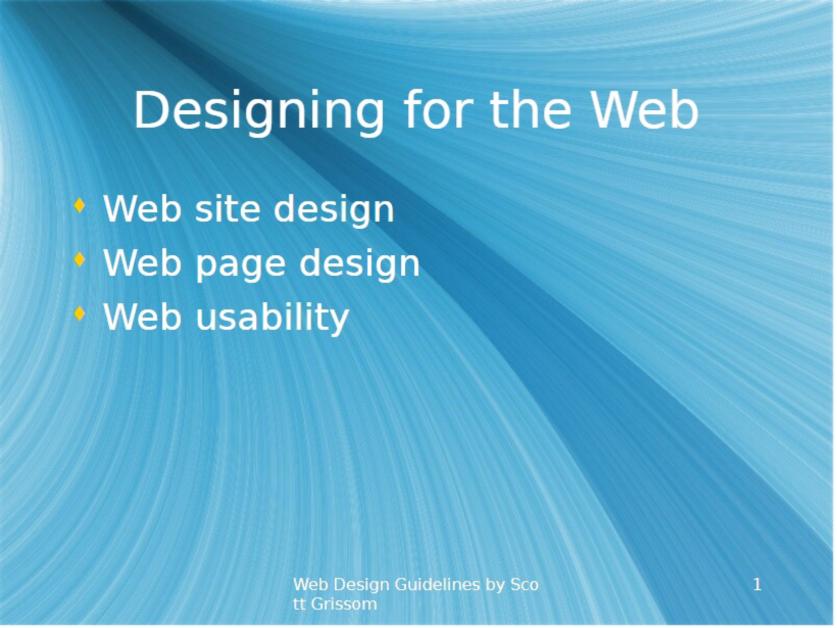 Web Design Usability