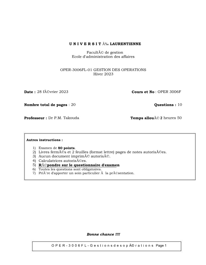 Operations Management at Tim Hortons - Transforming Inputs into Value