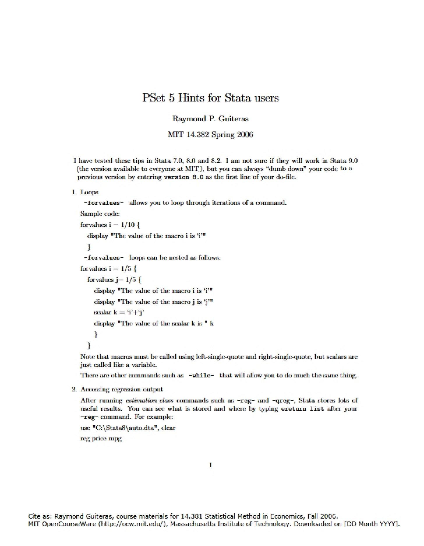 Course Guide