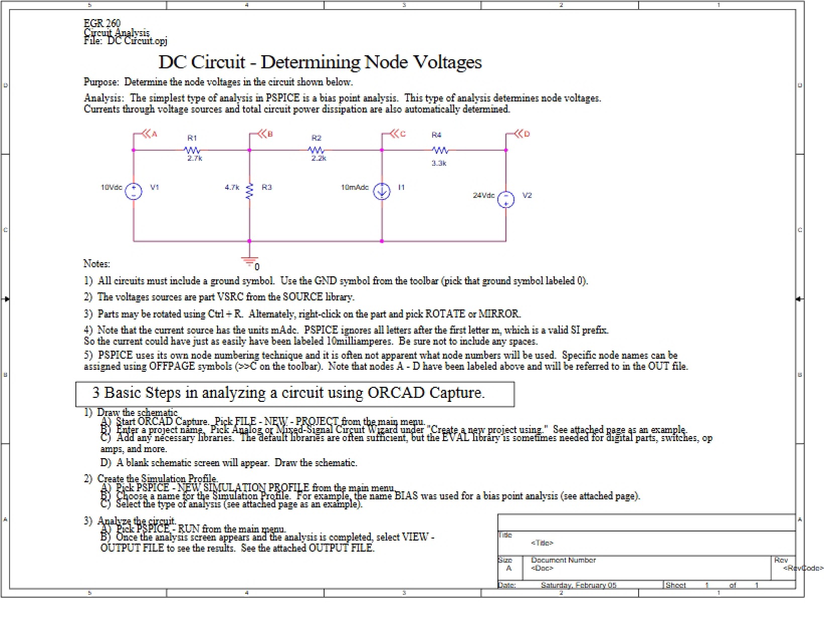 Node Voltage Determination