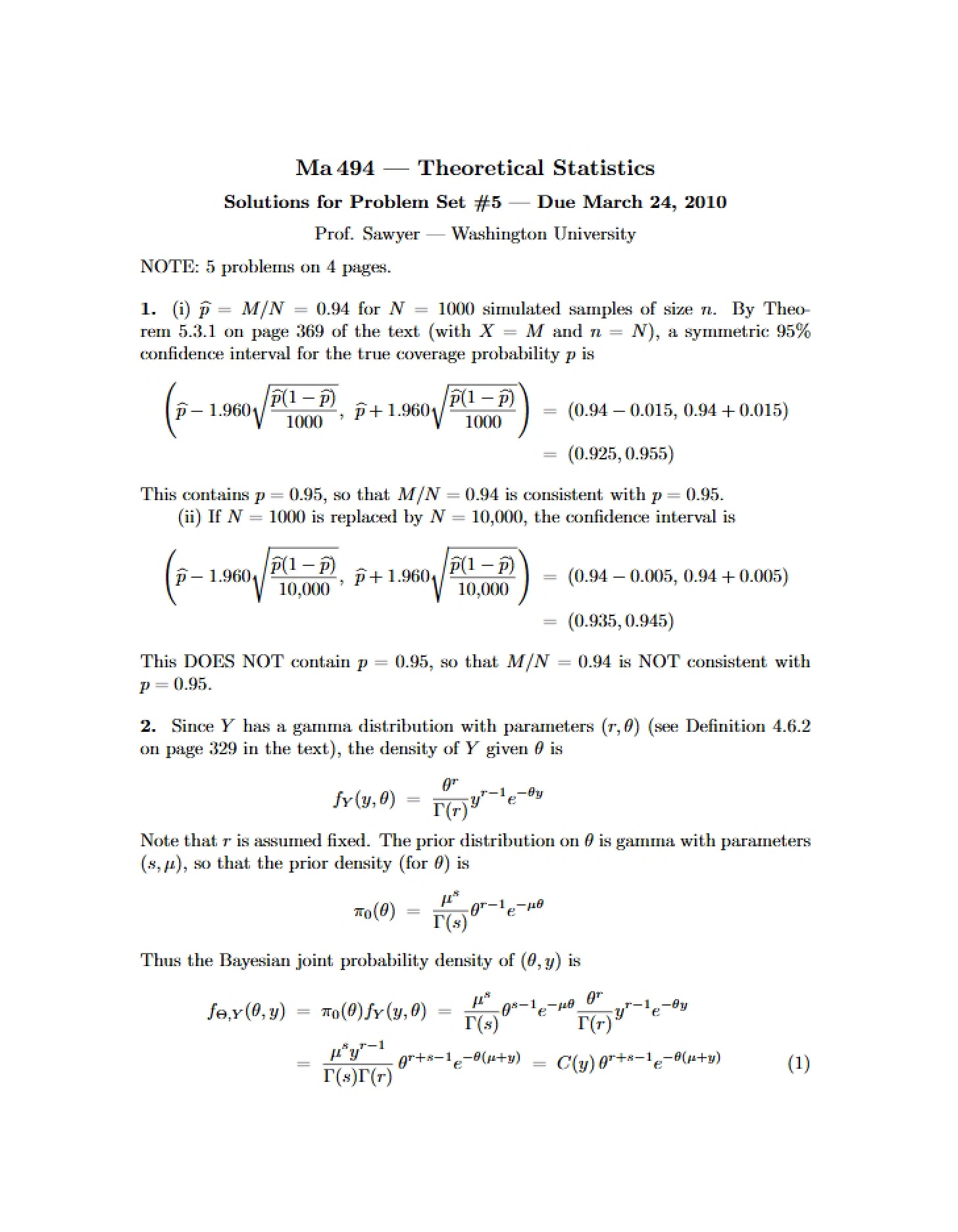 Problem Set 5 Answer Key