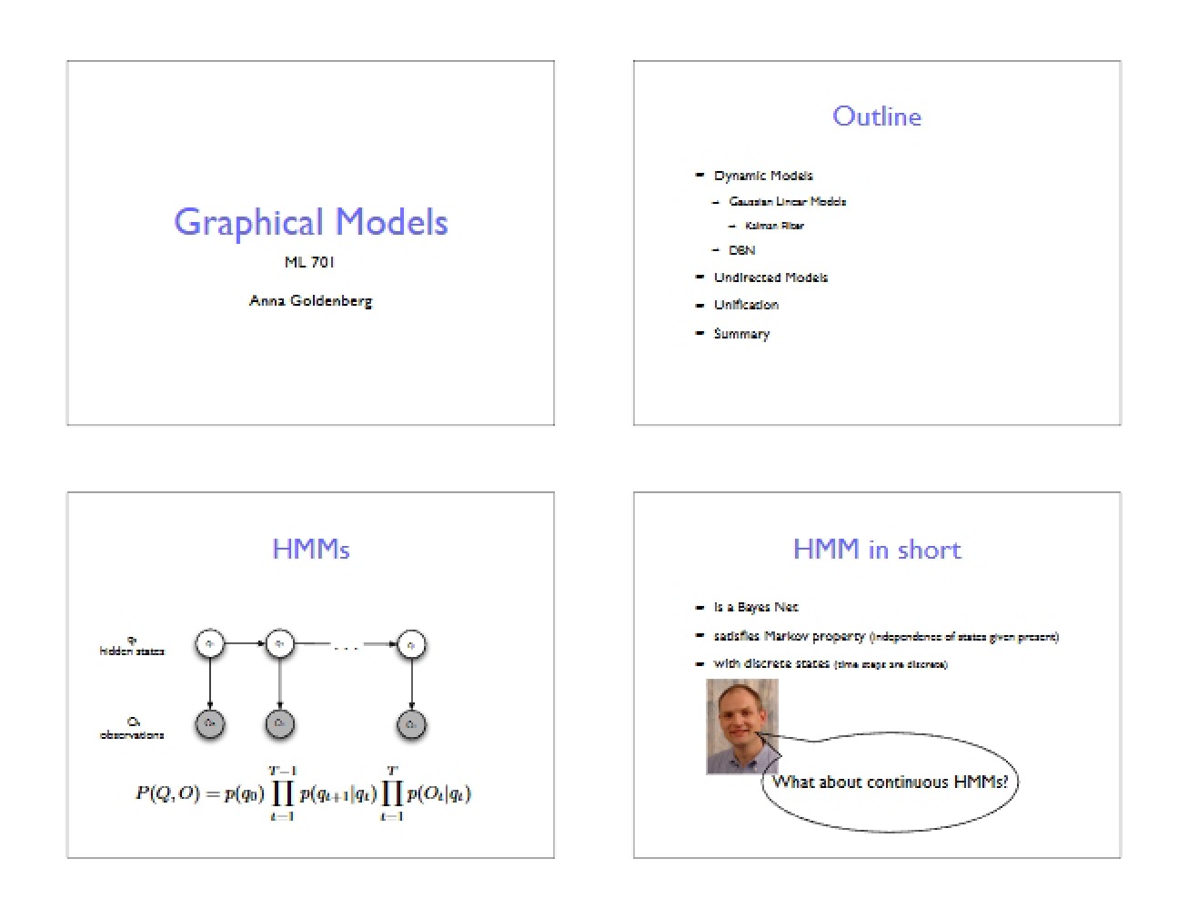 Graphical Models Overview