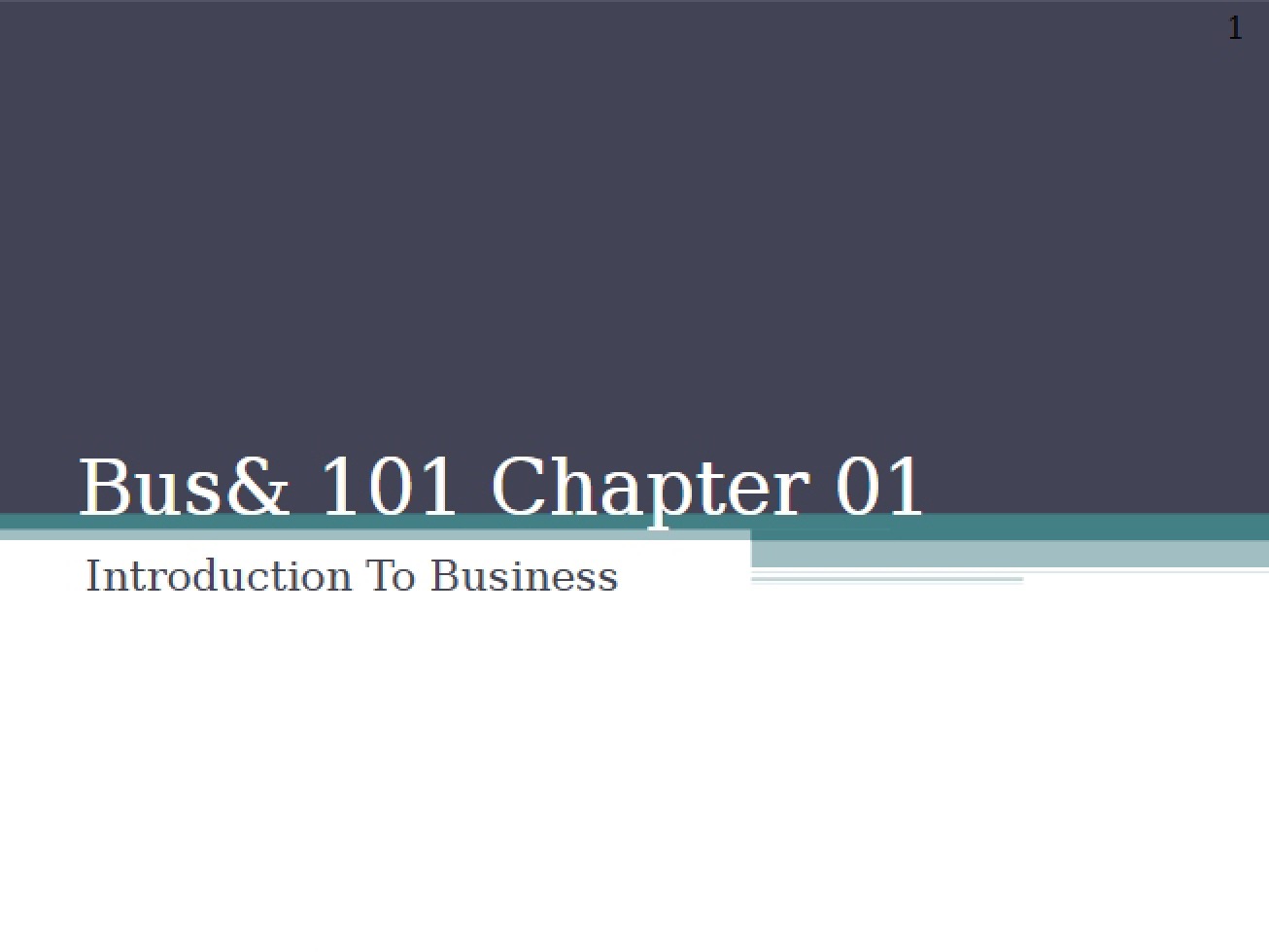 Foundations of Modern Business