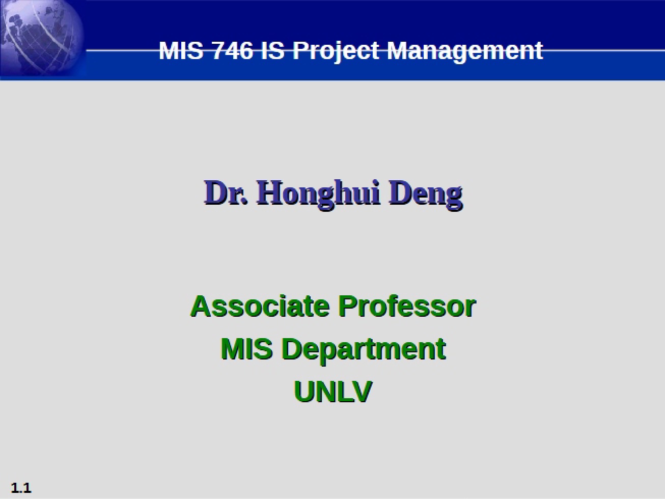 Growth of IS Projects (Session 7)